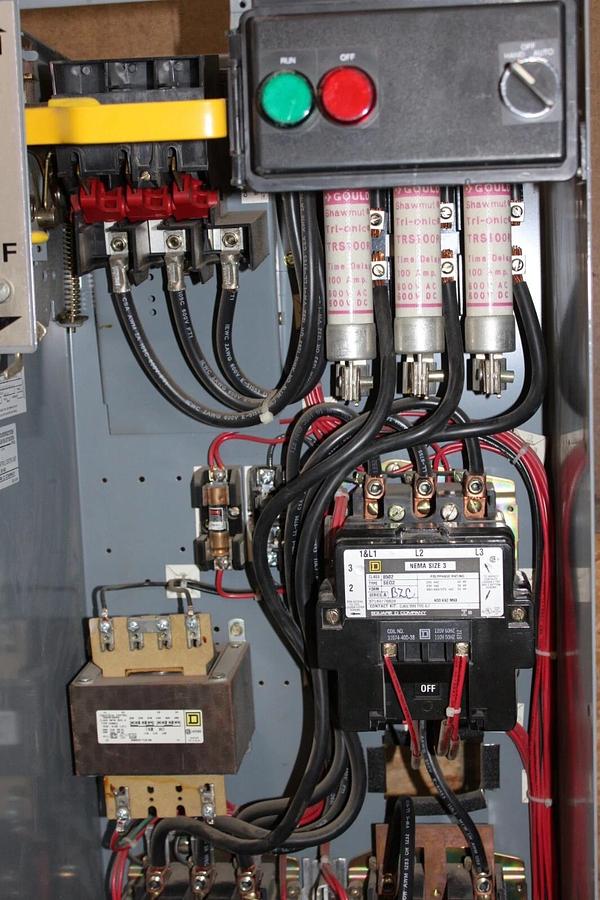 Used SQUARE D MCC STARTER BUCKET MODEL 5 45" SIZE 3 10301735-005.001 *NO DOOR*