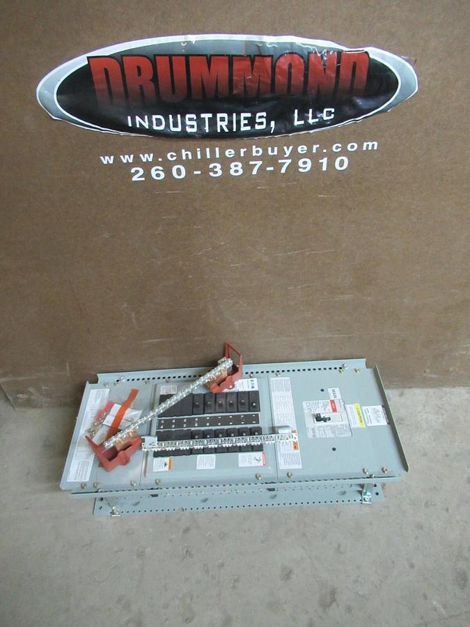Used EATON POW-R-LINE MAIN SERVICE PANEL PRL1A EZB2036R 100 AMP 240/120 VAC 1 PHASE