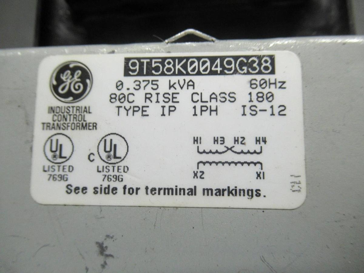 Used CUTLER HAMMER 9T58K0049G38 375VA 60HZ 480V **WARRANTY INCLUDED**