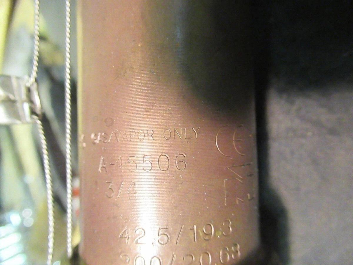 Used MUELLER GAS/VAPOR RELIEF VALVE A-15506 3/4" 42.5 PSI