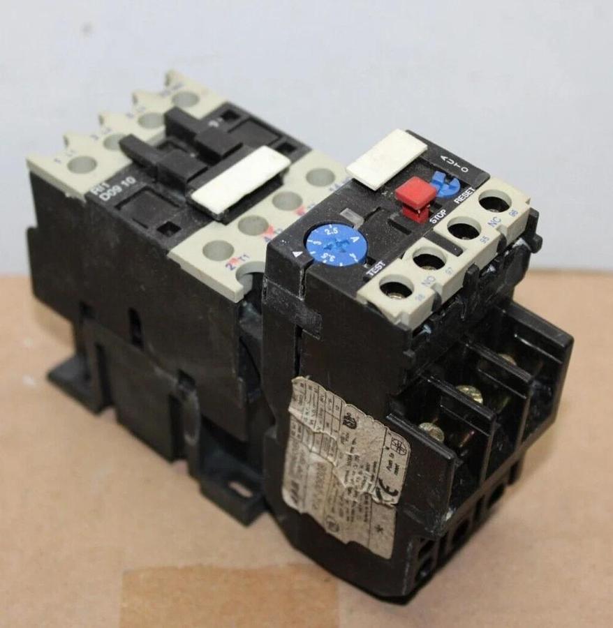 Used RAM STARTER RI1D0910 20 AMP 600 VAC 7.5 HP W/ RI2-D09308 OVERLOAD