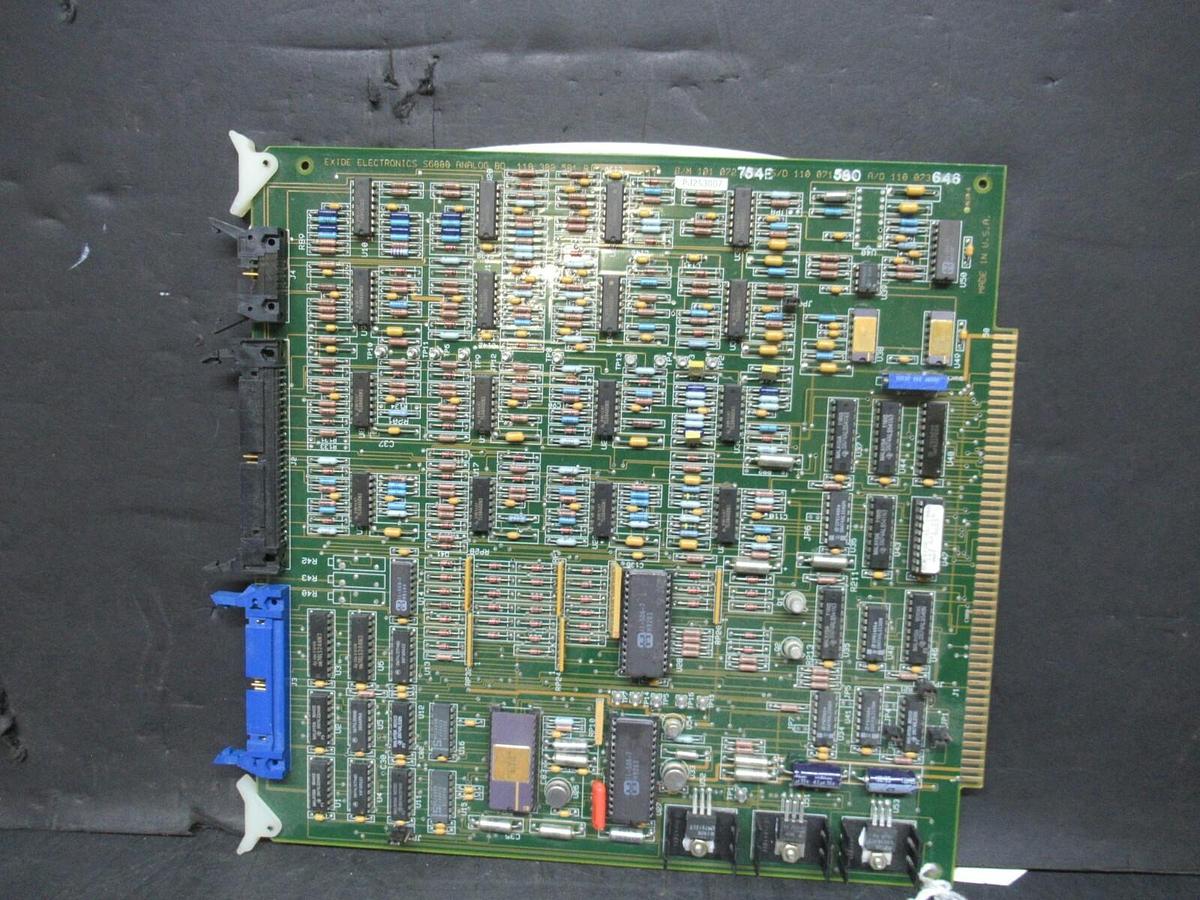 Used EXIDE S6000 ANALOG CIRCUIT BOARD 118302581 B 101072754 REV E 110071580 110073646