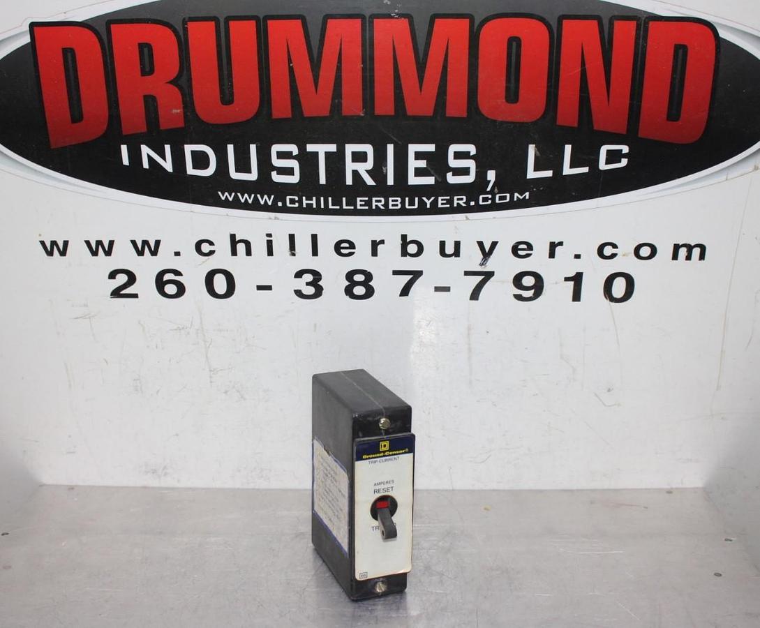 Used SQUARE D GROUND CENSOR RELAY GA-12 10 AMP 250 VAC ADJUSTABLE TRIP *WARRANTY*