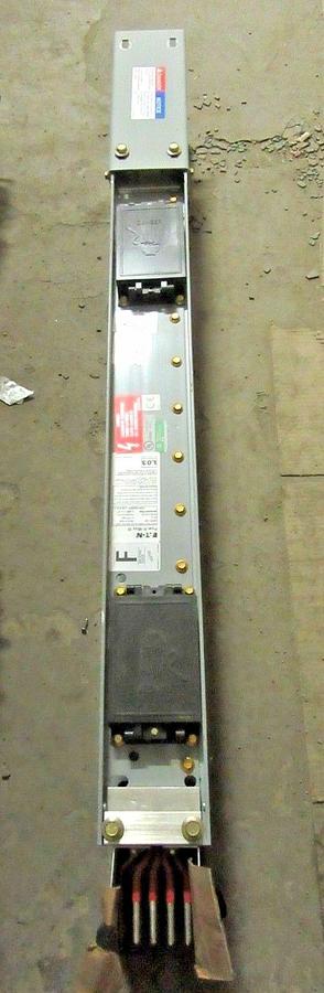 Used 1600 AMP CUTLER HAMMER POW-R-WAY III BUSWAY BUSDUCT 44 INCH STRAIGHT 480 277 4W