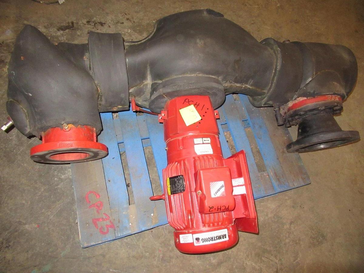 Used ARMSTRONG INSULATED SUCTION GUIDE 516-889 6" INLET 8" OUTLET W/ CM223T MOTOR