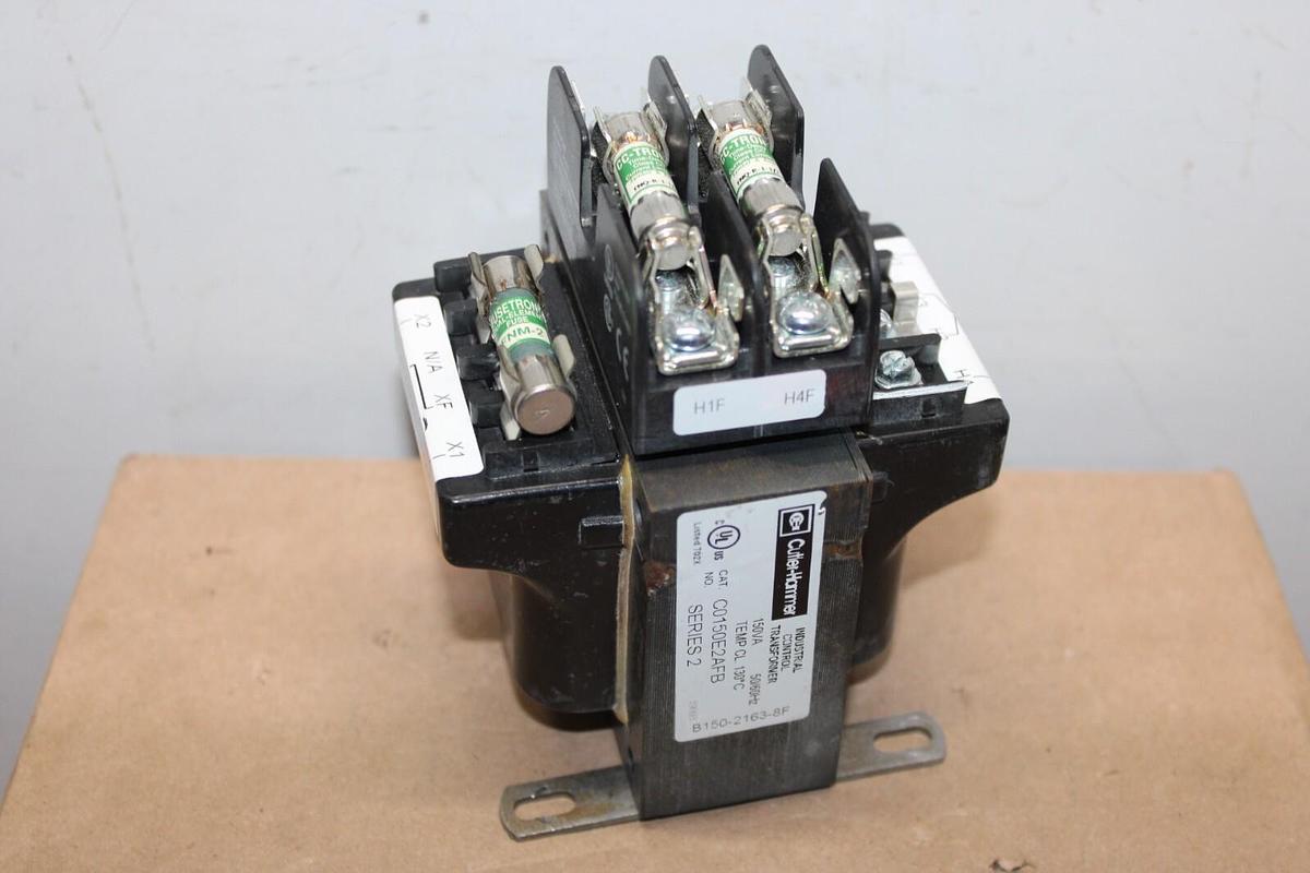 Used CUTLER HAMMER INDUSTRIAL CONTROL TRANSFORMER C0150E2AFB 150VA *WARRANTY*