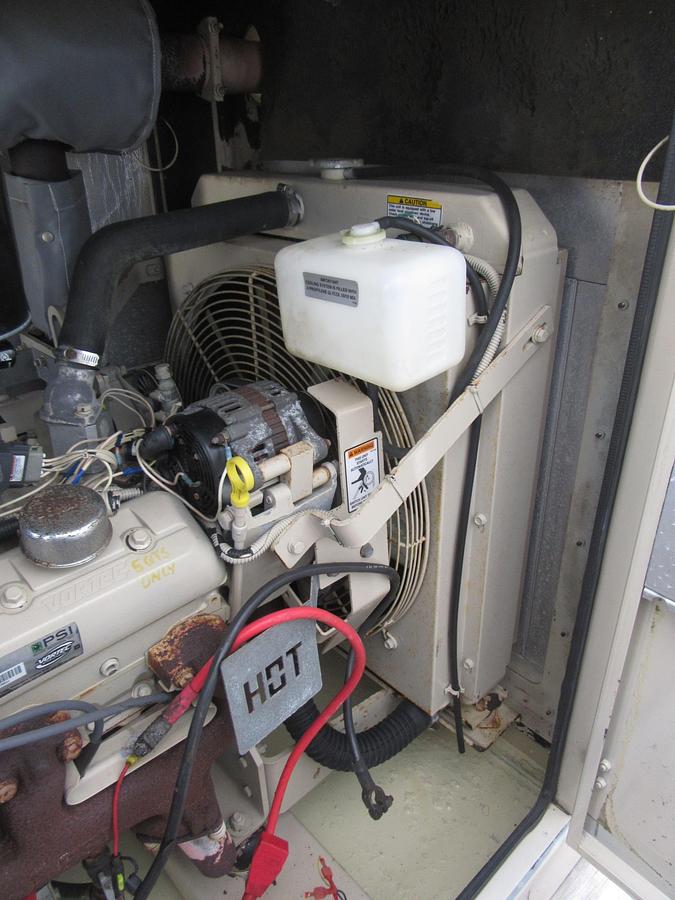 Used 30 KW NATURAL GAS PROPANE GENERATOR KATOLIGHT 120/240V RE-CONNECTABLE 667 HRS VIDEO WE SHIP