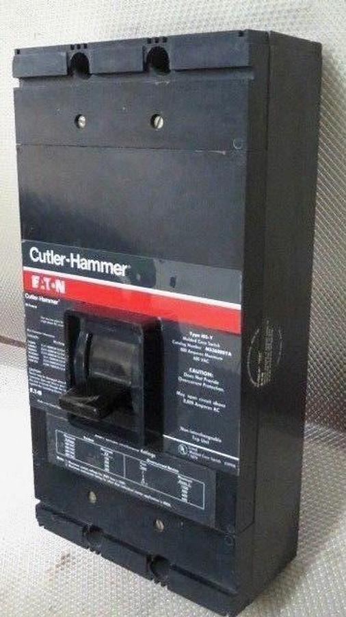 Used CUTLER HAMMER MOLDED CASE MS36080YA 800 AMP 600 VAC 3 POLE MS-Y