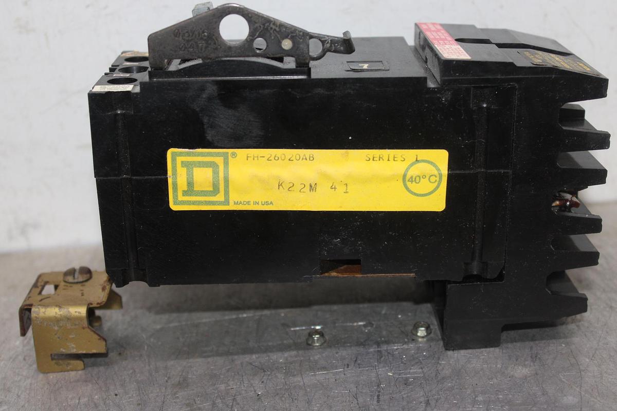 Used SQUARE D I-LINE CIRCUIT BREAKER FH36100 100 AMP 600 VAC 3-POLE