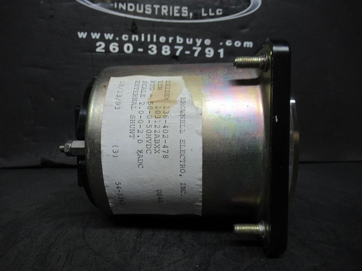 Used YOKOGAWA / BROWNELL ELECTRO DC KILOWATT METER 2 MAX 103122ABXX / 136-402-478