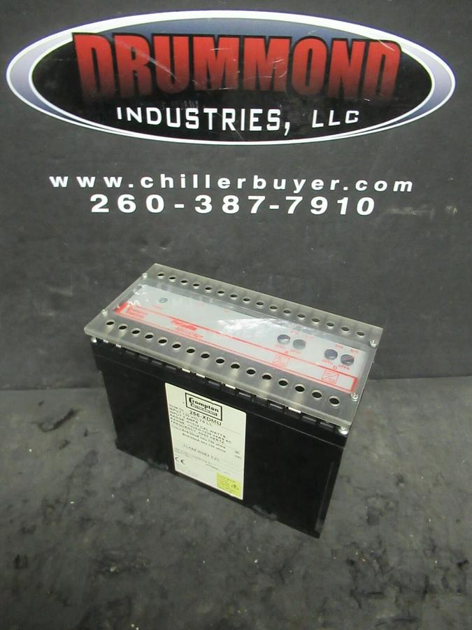Used CROMPTON PALADIN ADVANTAGE INSTRUMENTS 256-XDMU TRIP TANSDUCER RELAY 120 VAC 5 A