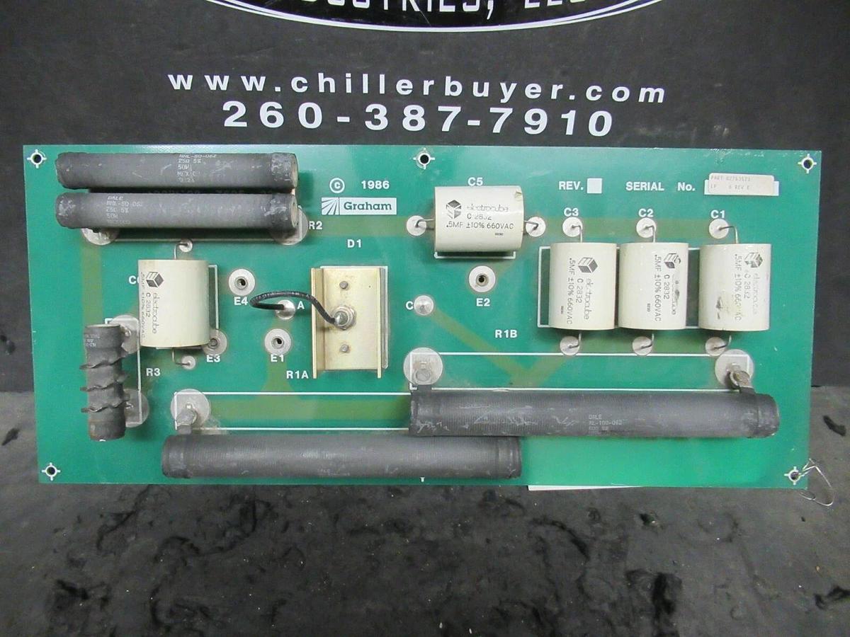 Used GRAHAM 02763523 REV E CHOPPER SNUBBER PCB CIRCUIT BOARD 02-7635-23 35-0746-00 F