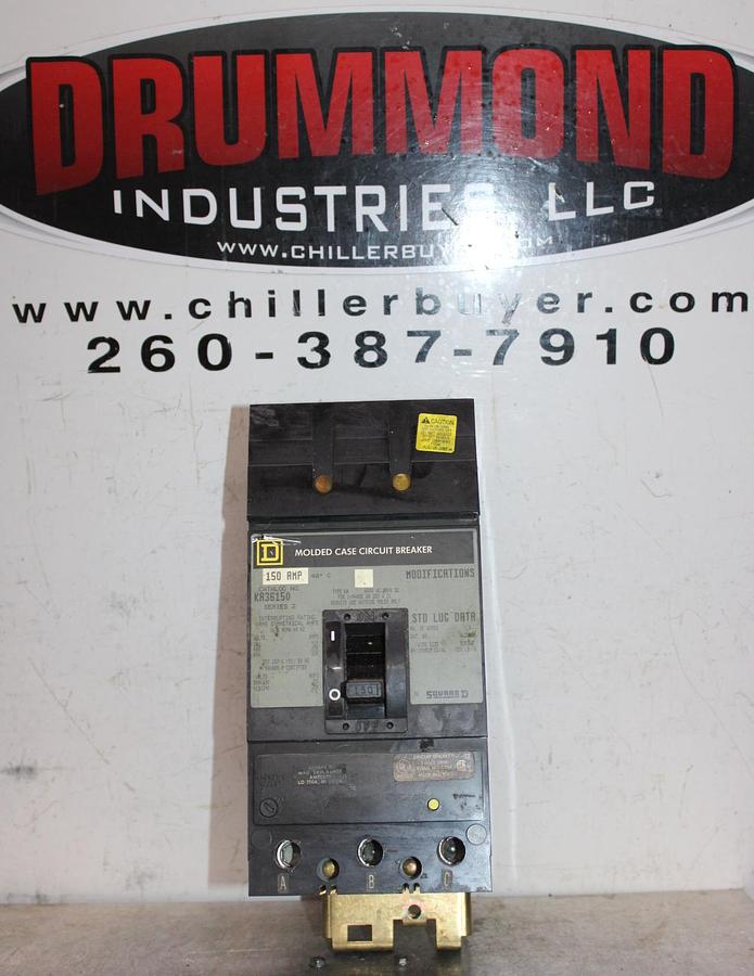 Used SQUARE D I-LINE CIRCUIT BREAKER LA36350 350 AMP 3-POLE 600 VAC