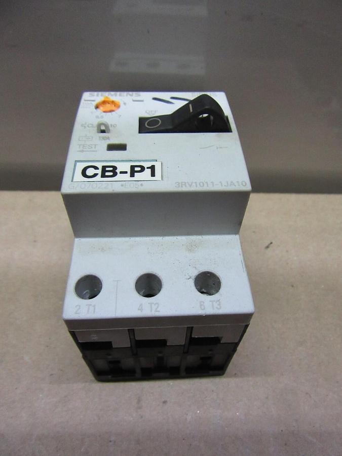 Used SIEMENS MOTOR SAVER 3RV1011-1JA10 600 VOLT 10 AMP 3-PHASE **WARRANTY**