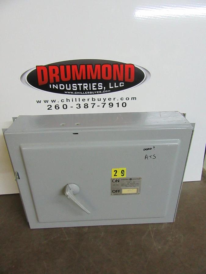 Used GE QMR PANELBOARD FUSIBLE DISCONNECT THFP366 600 AMP 600 VAC 500 HP 3-PHASE
