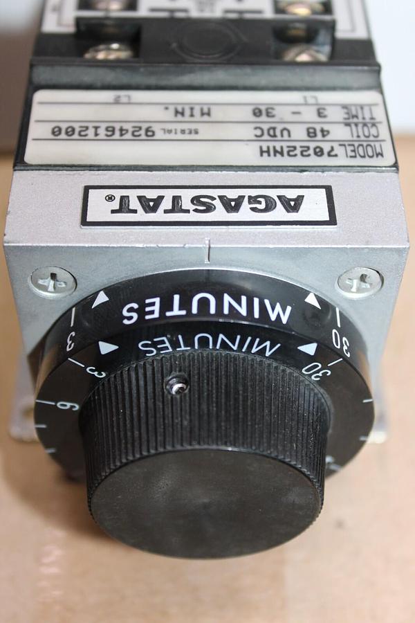 Used AGASTAT TIME DELAY RELAY 7022NH 3-30 MINUTE COIL: 48 VDC **WARRANTY**