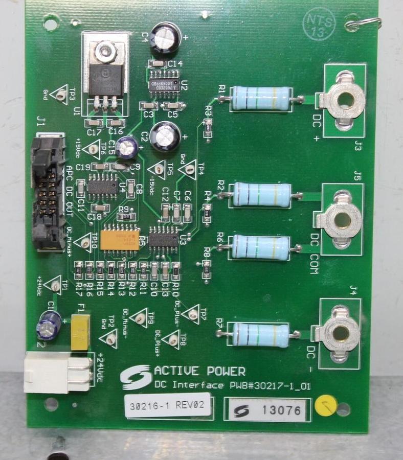 Used ACTIVE POWER DC INTERFACE PWB 30217-1_01 30216 REV. 02 **WARRANTY INCLUDED**