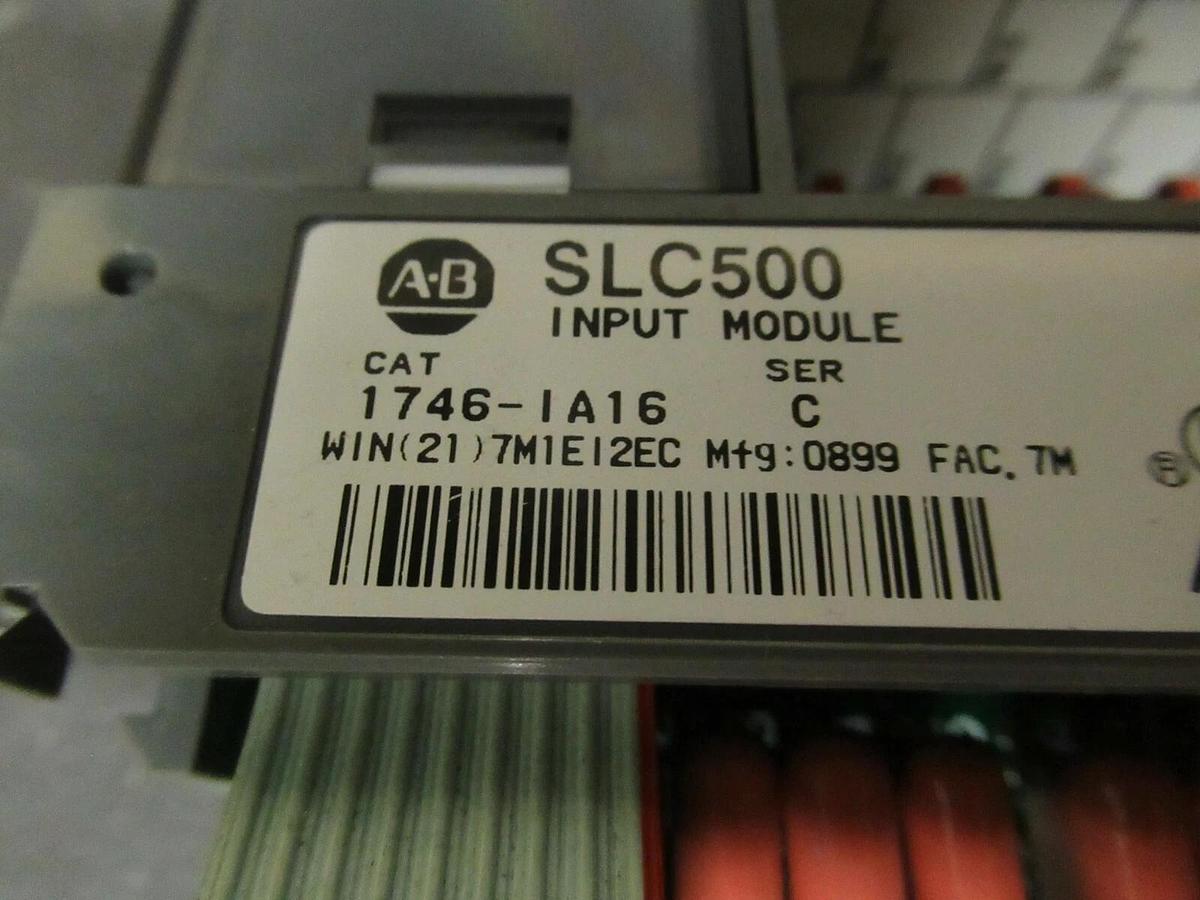 Used ALLEN BRADLEY INPUT MODULE SLC500 1746-IA16 **30 DAY WARRANTY INCLUDED**
