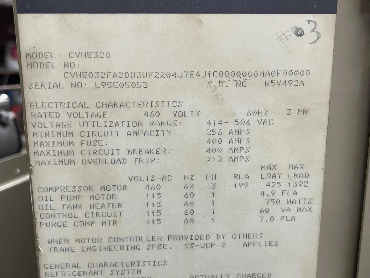 Used TRANE RETROFIT TRACER ADAPTIVIEW CHILLER CONTROL CVHE320 W/ TOUCHSCREEN DISPLAY