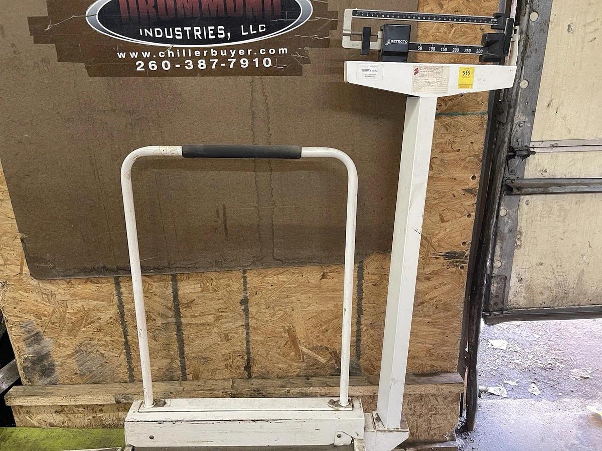 Used VINTAGE DETECTO WHEELCHAIR PLATFORM SCALE UP TO 350 LBS