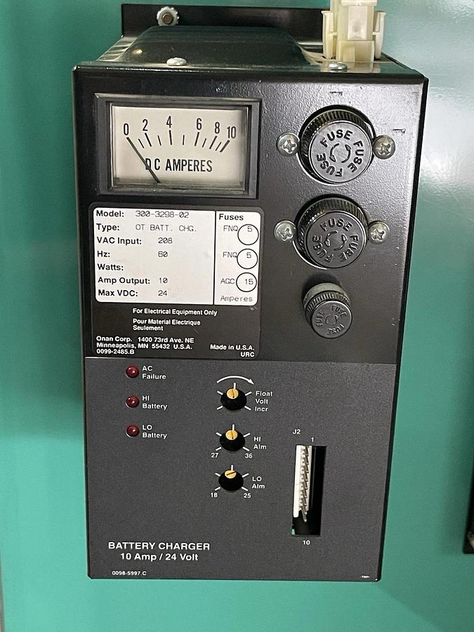 Used ONAN CUMMINS TRANSFER SWITCH OT-1000 1000 AMP 208 VAC 3-POLE W/ 0306-3456-12