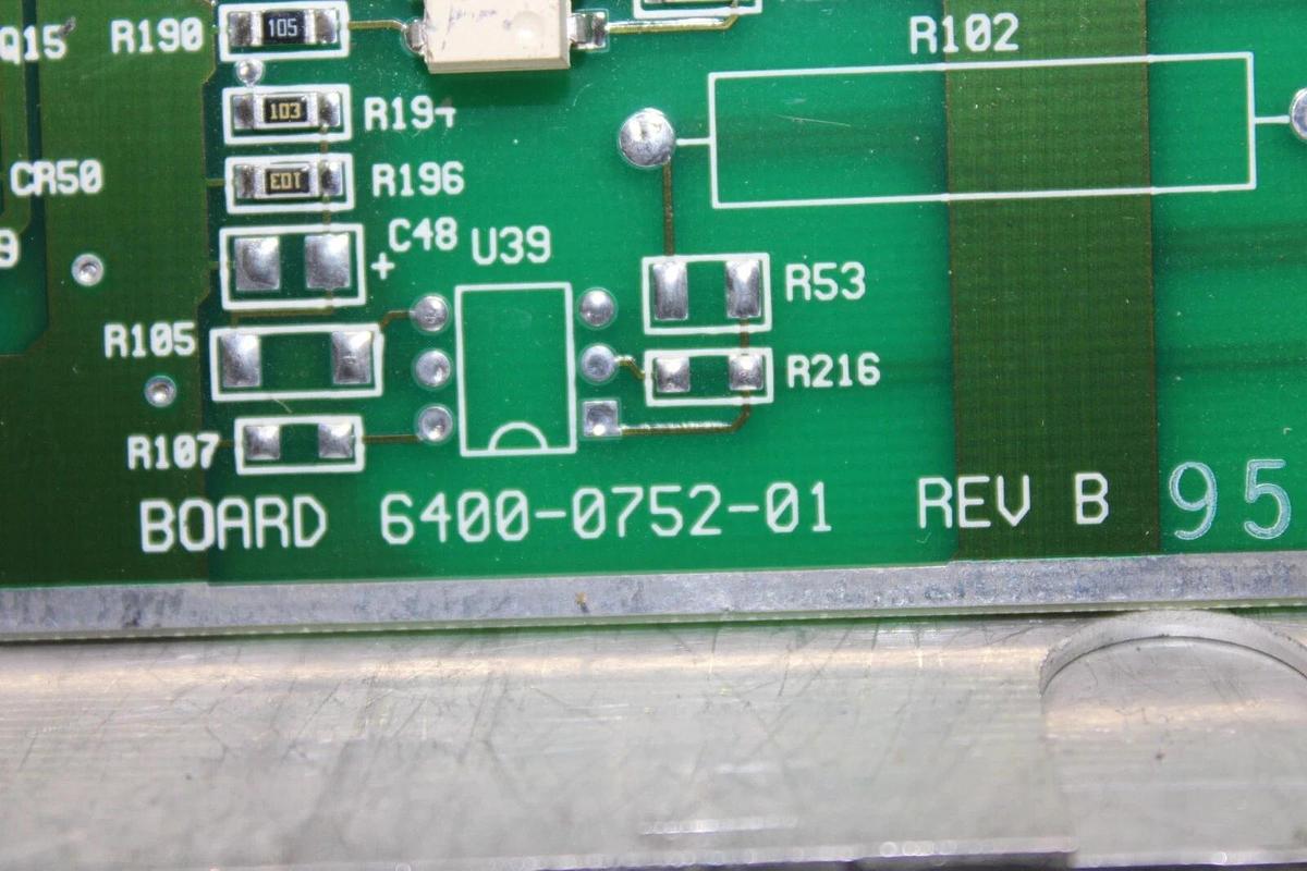 Used TRANE HVAC CONTROL CIRCUIT BOARD 6400-0752-01 REV. B 6400-0778-05-01 REV. N