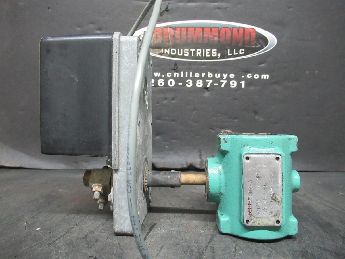Used NEPTRONIC ACTUATOR BBMF2000F 24 VAC 15 VA 35 IN/LB W/ 6BV-A VALVE 501203 1.5 NPT