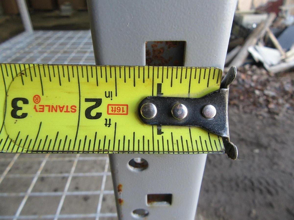 Used LYON 14GA. BULK STORAGE RACKING 7' L X 4' W X 5' T 1600# LBS CAP PER SHELF RACK