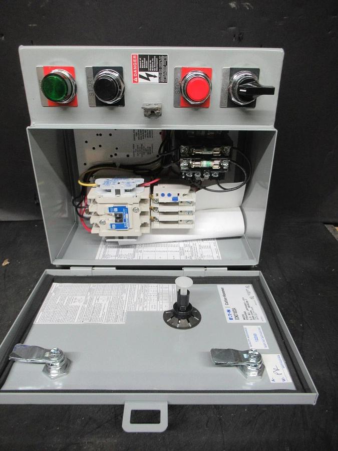 EATON COMBINATION STARTER ECN0718CBA NEMA: 12 W/ AN16DN0 27 AMP NEMA SIZE 1