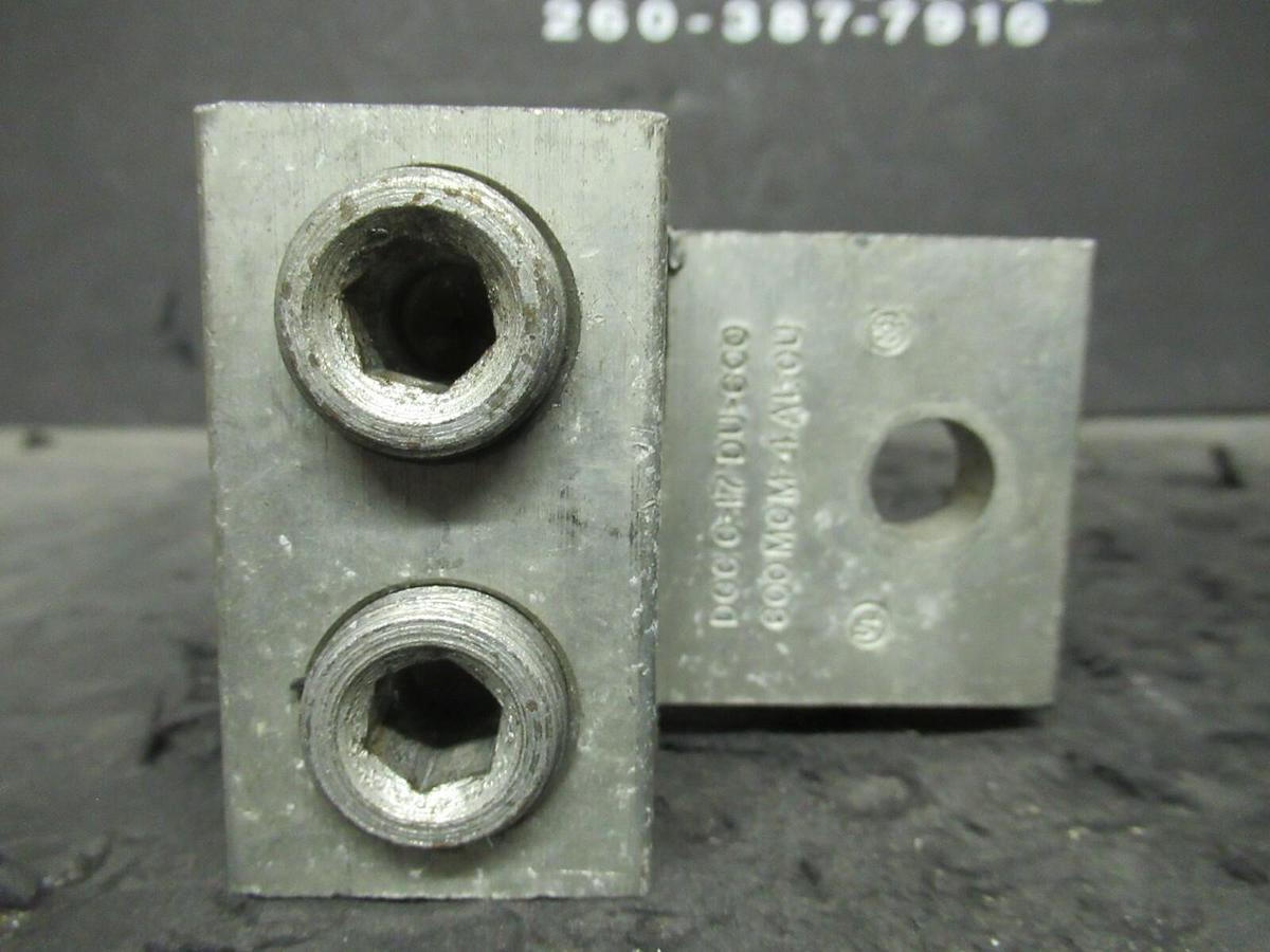 Used (3) QTY DCC C-17 DU-600 2 DOUBLE BARREL MECHANICAL CONNECTOR LUGS TAP 600MCM - 4