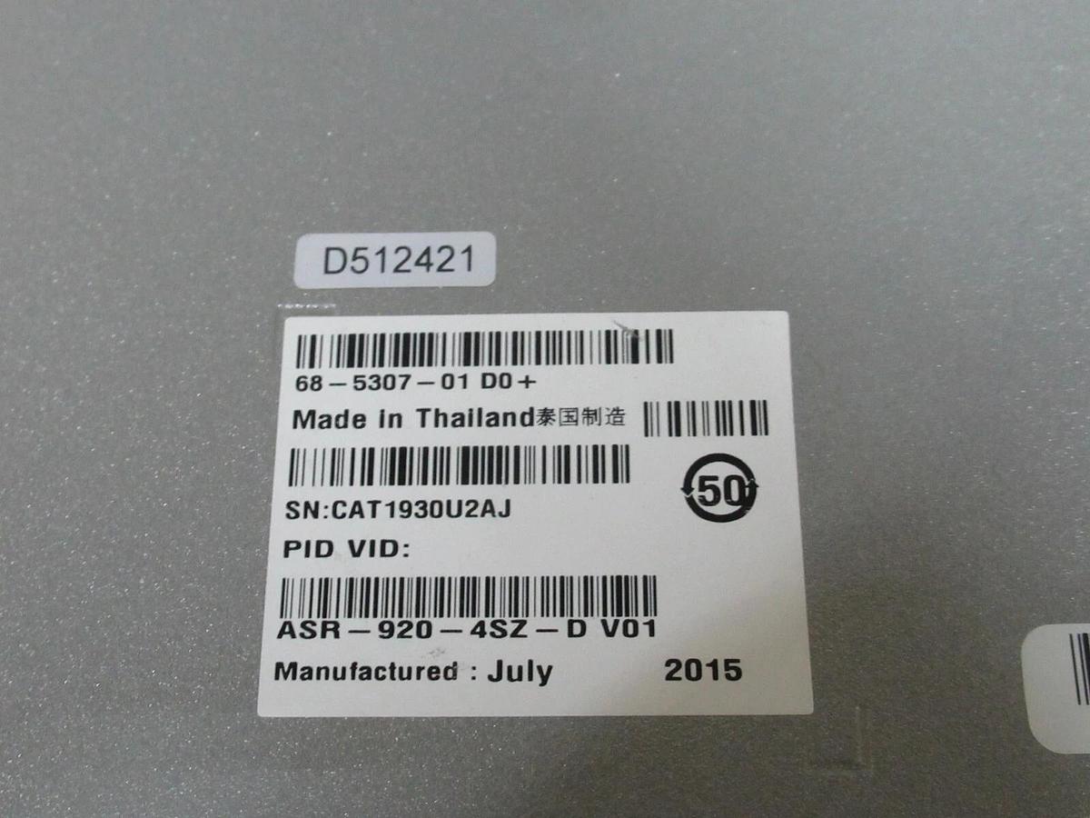 Used CISCO ASR 920 SERIES AGGREGATION SERVICES ROUTER ASR-920-4SZ-D V01 2/4-10 GE