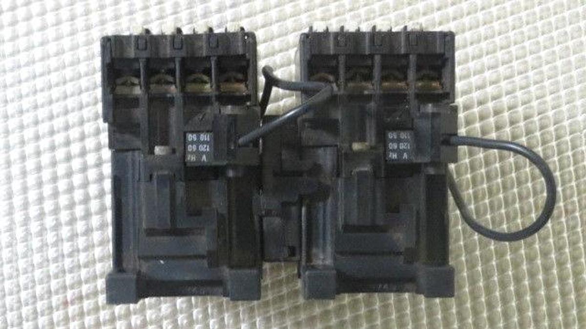 Used ABB B12-30-10 X 2 REVERSE CONTACTORS WITH 120V COILS AND RV NETWORK RG1983-6-6-T