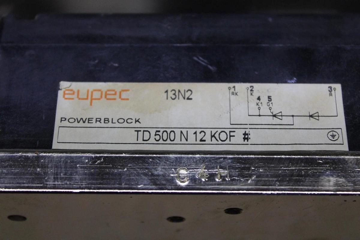 Used LOT OF 3 EUPEC IGBT POWERBLOCK TD500N12K0F **WARRANTY INCLUDED**