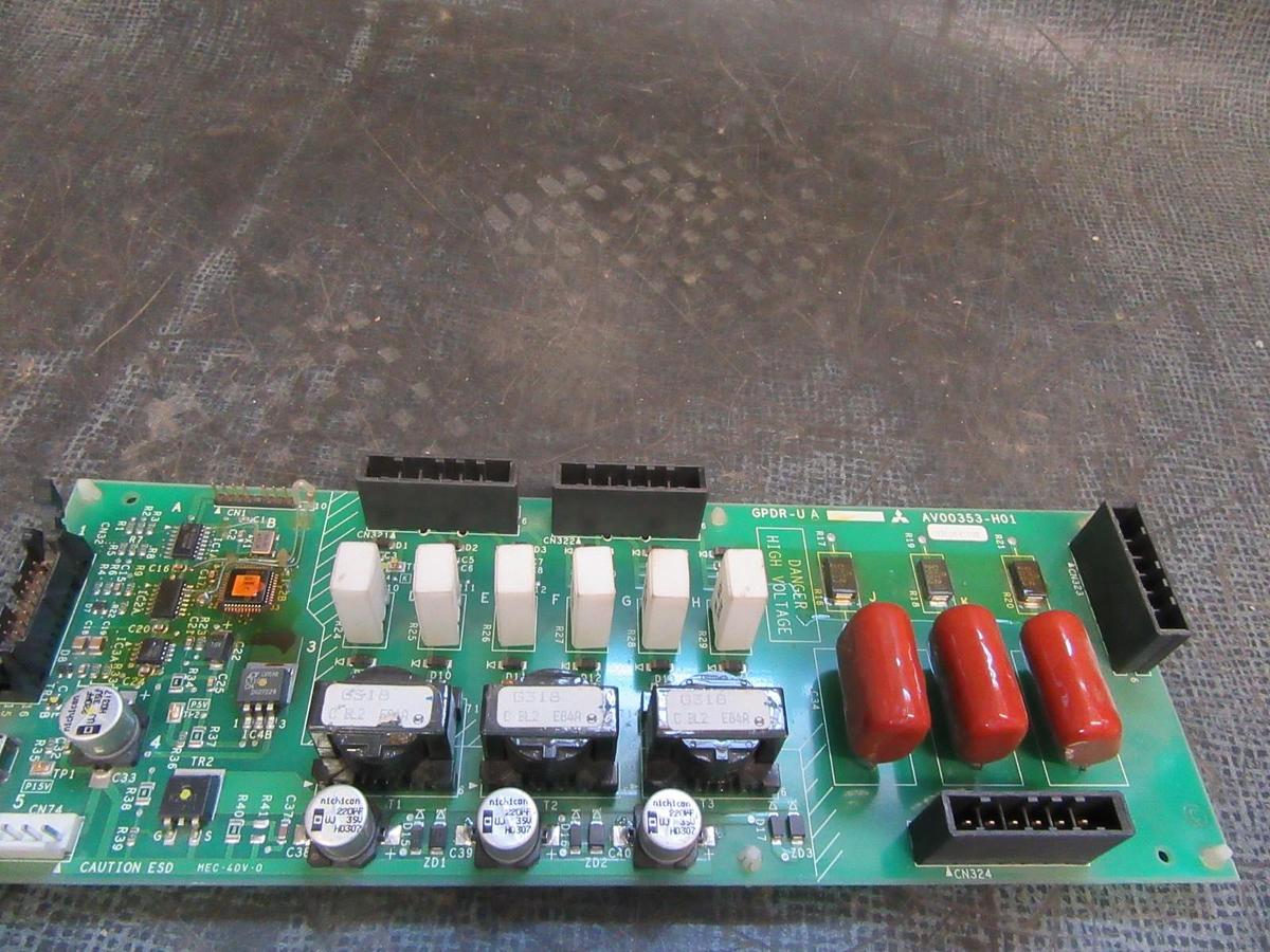 Used MITSUBISHI CIRCUIT BOARD AV00353-H01 GPDR-U 036264103E **WARRANTY INCLUDED**