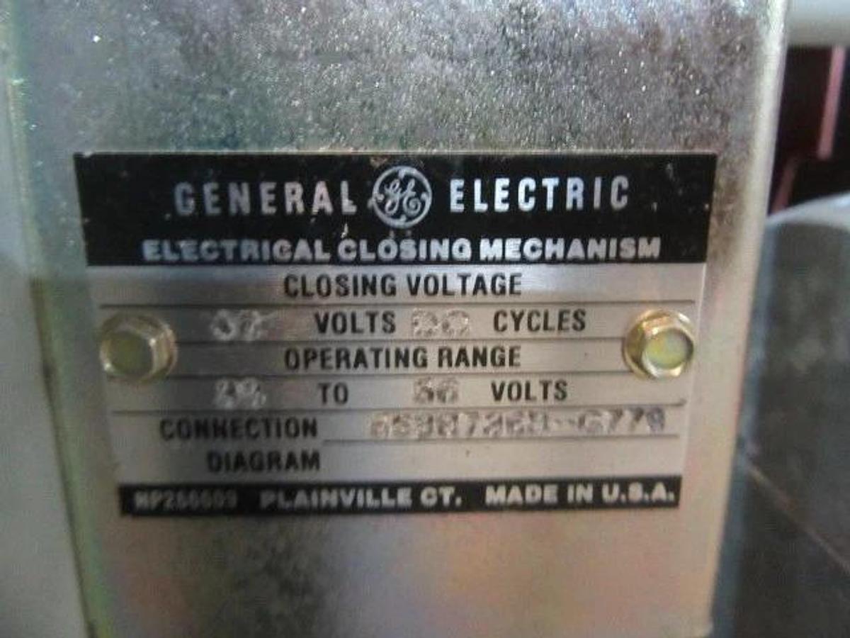 Used GE AKR 4000 AMP BREAKER AKR-8D-100 MICRO VERSA TRIP A440LSGMR 4000A GROUND LSG