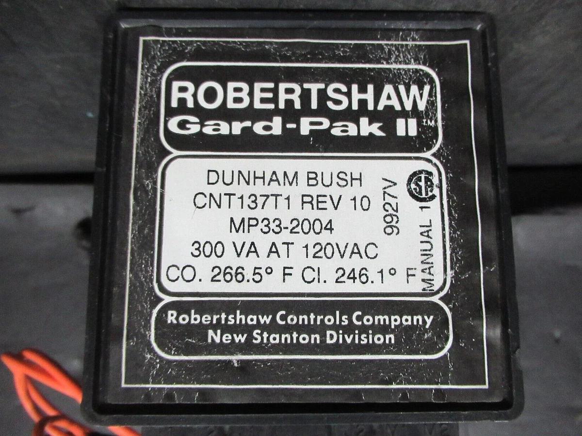 Used ROBERTSHAW GARD PAK II CNT137T1 REV. 10 MP33-2004 300 VA @ 120 VAC
