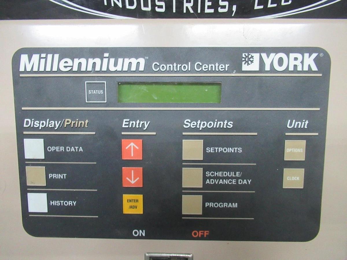 Used YORK MILLENIUM CONTROL CENTER DISPLAY AND INTERFACE 371-02742-101 **WARRANTY**