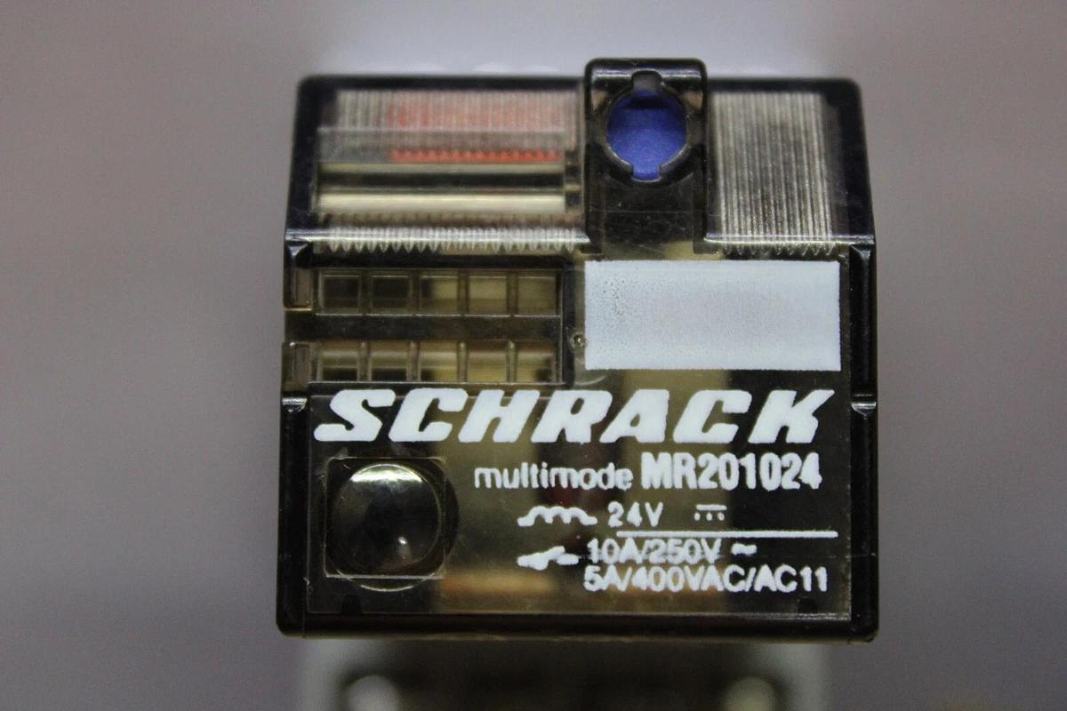 Used LOT OF 2 SCHRACK RELAY MR201024 115/240 VAC 10 AMP 50/60 HZ *WARRANTY*