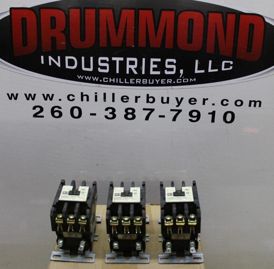 Used CUTLER HAMMER CONTACTOR C25DND330 30 AMP COIL: 120V **LOT OF 3**