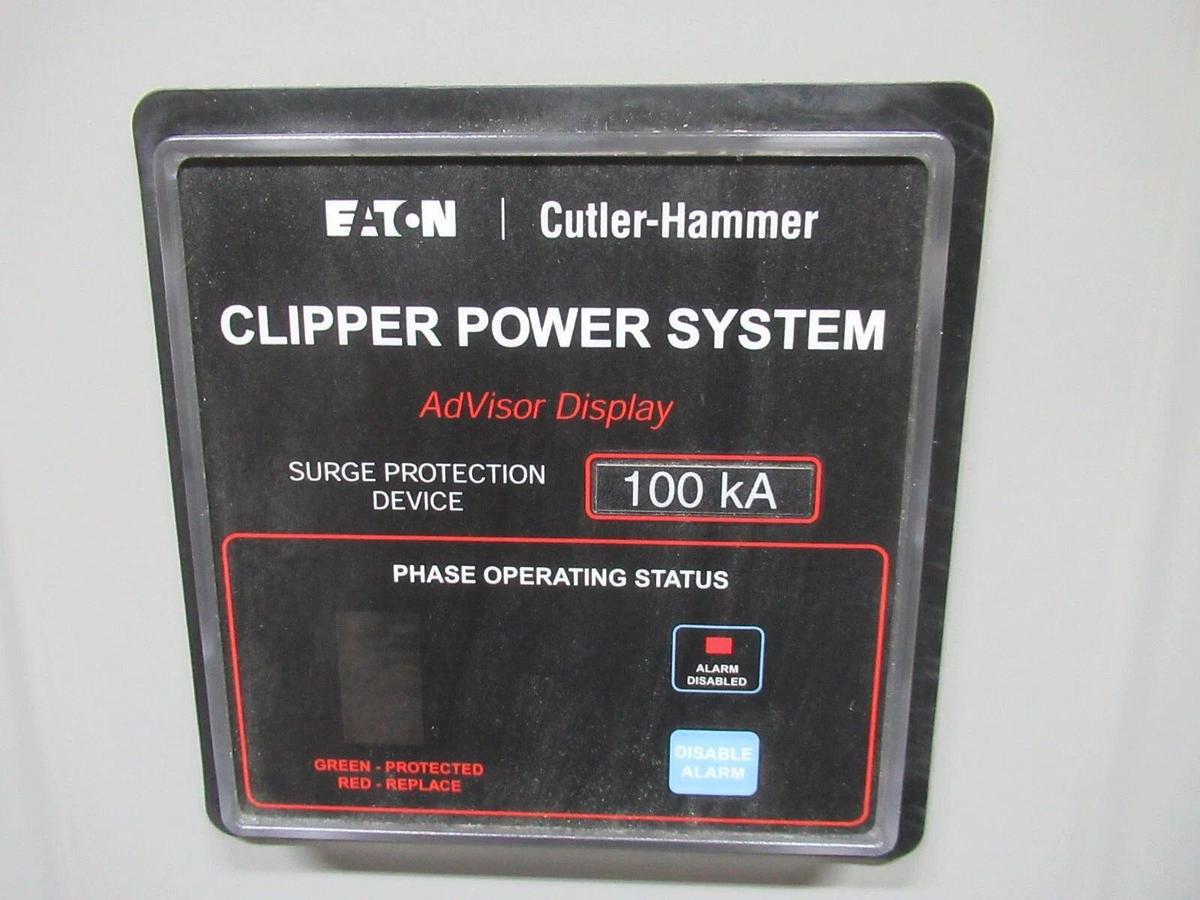 Used EATON TRANSIENT VOLTAGE SURGE SUPPRESSOR CPS100240HAK 100 KA 240 V 30 AMP