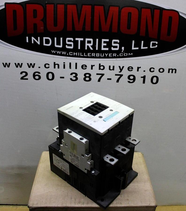 Used SIEMENS CONTACTOR 3RT1055-6...6 600 VAC 195 AMP 3-PHASE 150 HP COIL: 120 VAC