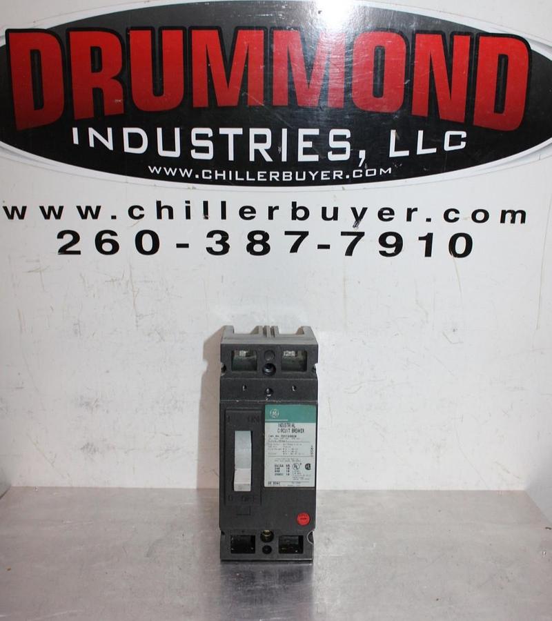 Used GENERAL ELECTRIC CIRCUIT BREAKER TED124020 20 AMP 480 VAC 2-POLE *WARRANTY*