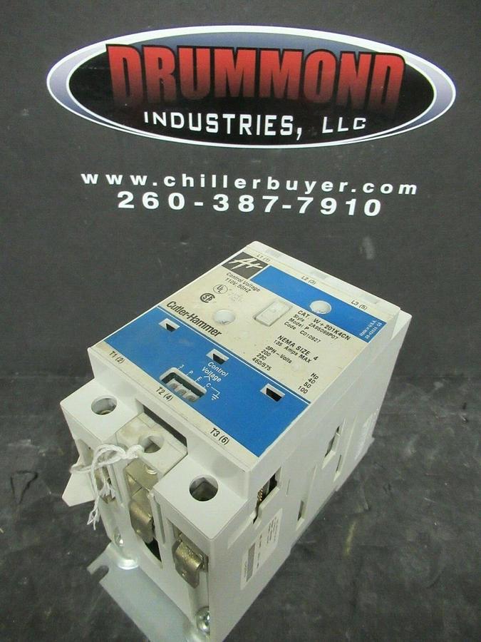 Used 135 AMP CUTLER HAMMER NEMA: 4 CONTACTOR W+201K4CN MODEL: P COIL: 120 VAC 100 HP