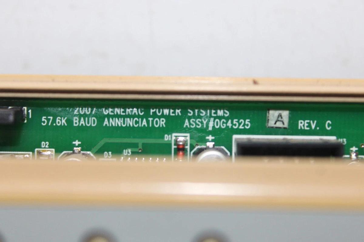 Used GENERAC GENERATOR LIGHT REMOTE ANNUNCIATOR ALARM CONTROL MODULE 0G5719 REV. B