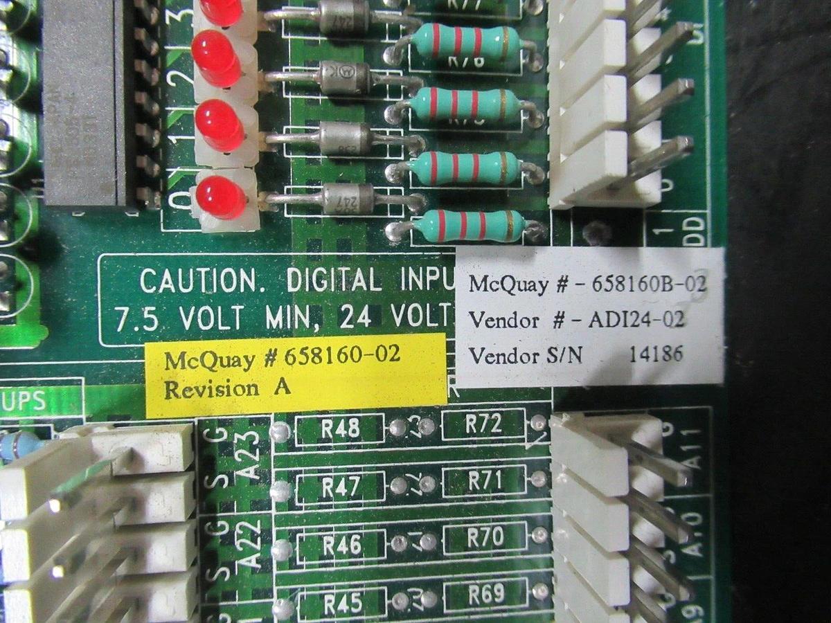 Used MCQUAY CIRCUIT BOARD 006-000421-02 REV. B / 658160-02 REV. A **WARRANTY**