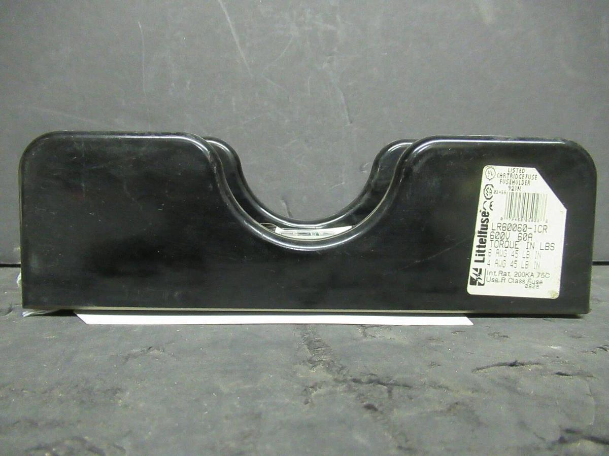 Used LITTELFUSE FUSE LUG SET LR60060-1CR 600 VOLTS 60 AMP **WARRANTY INCLUDED!**