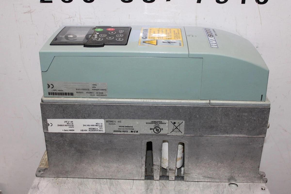 Used EATON VARIABLE FREQUENCY DRIVE HVX9000 HVX007A1-4A1B1 380 VOLT 12 AMP