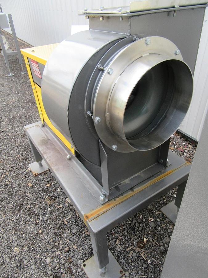 Used 5 HP 12" NEW YORK BLOWER GENERAL PURPOSE FAN 123 ACF 208 - 230/460 VAC 3 PH 3450