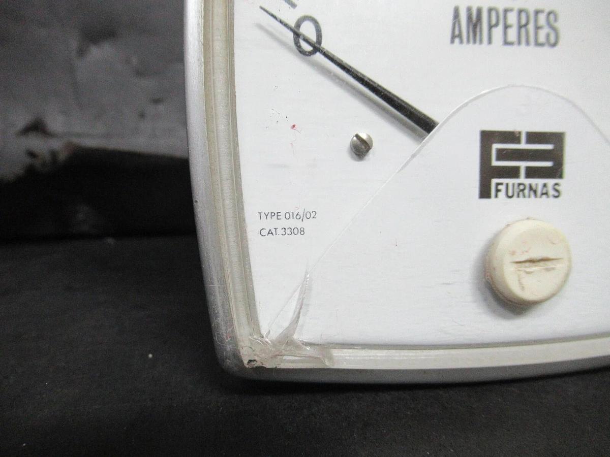 Used FURNAS AC AMPERAGE METER 3308 TYPE: 016/02 0-300 AMPERES **WARRANTY**