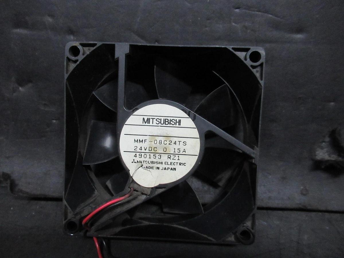 Used MITSUBISHI COOLING FAN MMF-08C24TS 24 VDC 0.15 AMP 490153-RZ1